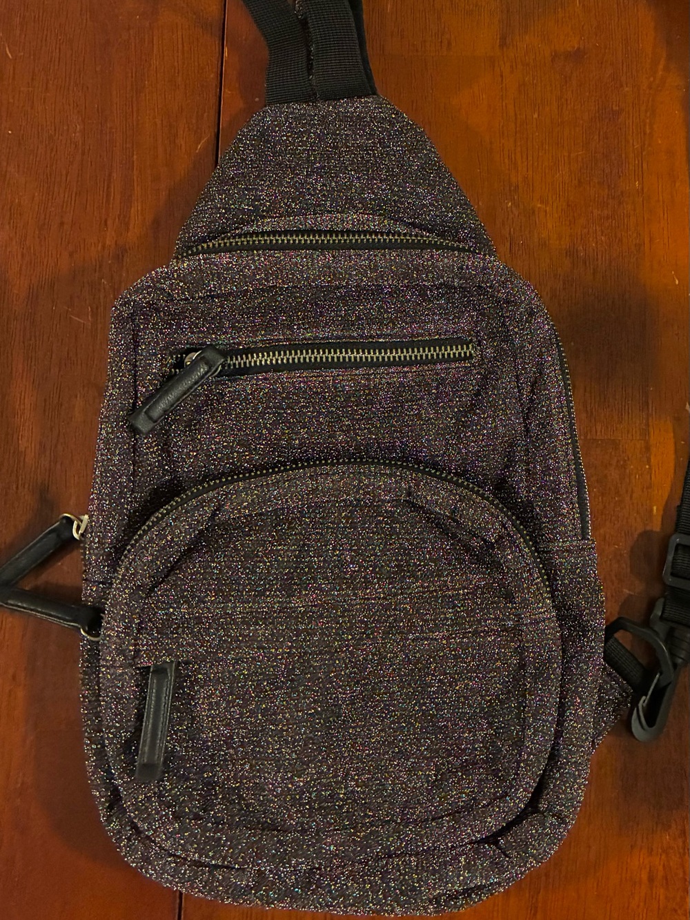 Glitter Purple Sling Bag - Unbranded Crossbody. EUC